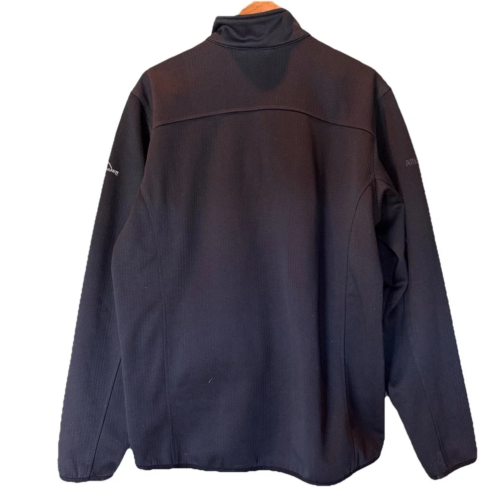 Eddie Bauer Mens Lightweight Jacket Zippered‎ Pockets XL Black 100% Polyester